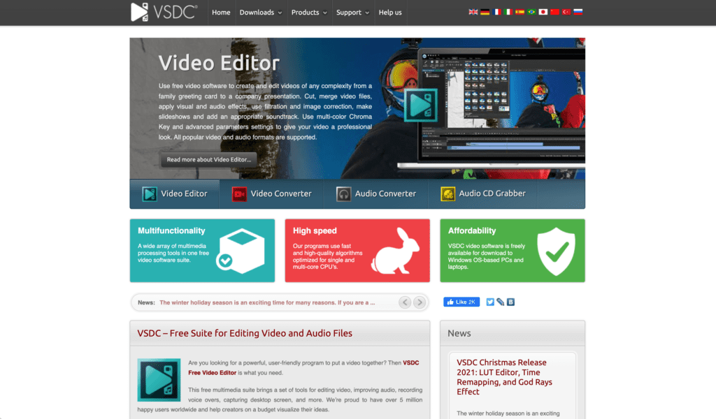 VSDC 360 video editing software