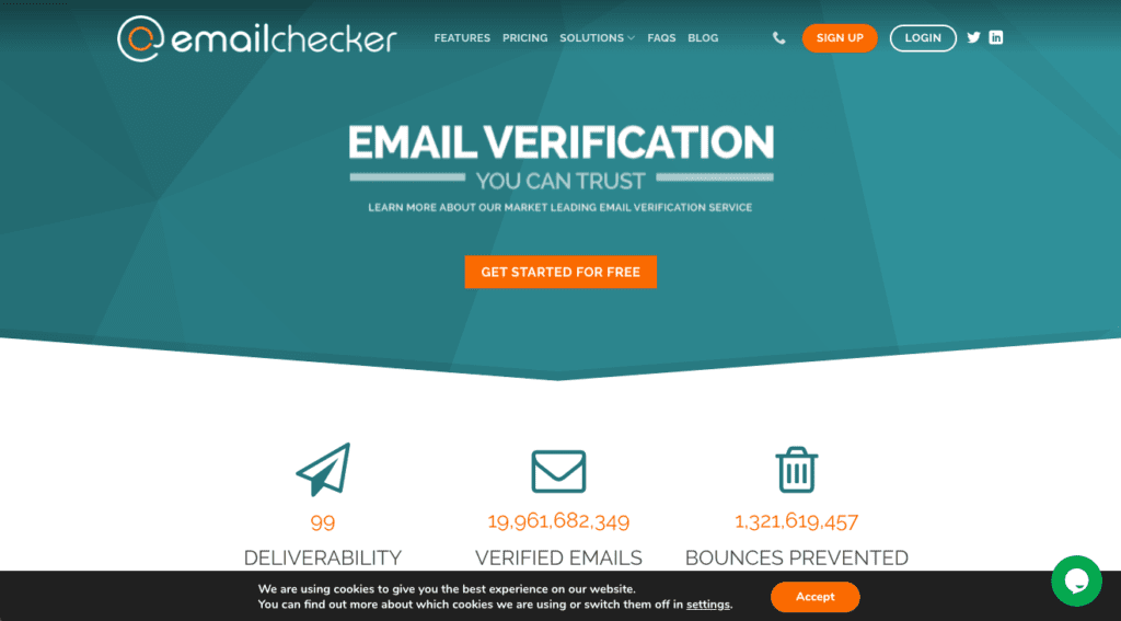 mailchecker - Email verification app