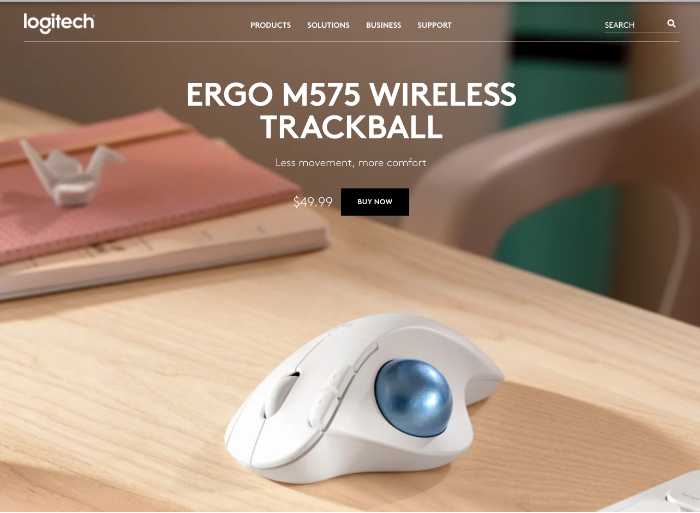 ERGO M575 Wireless - Best Trackball Mouse