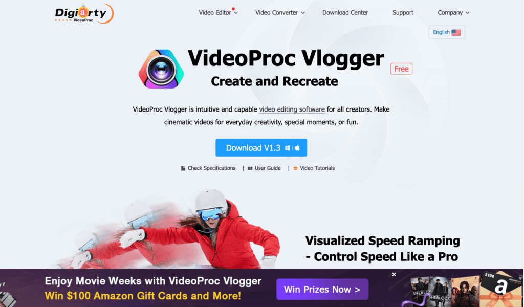 VideoProc 360 video editing software
